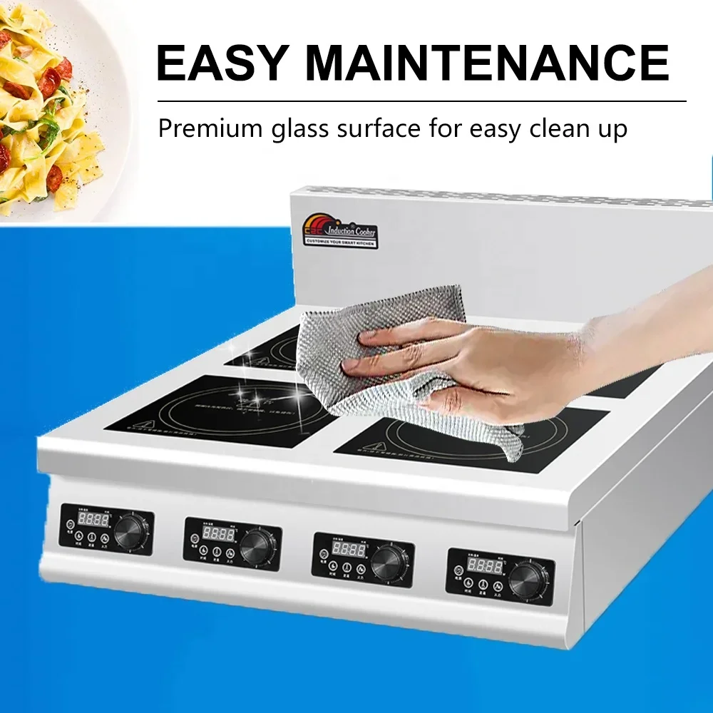 4 Burner Flat Industrial Comme - Commercial Kitchen Induction 리뷰 및 가격