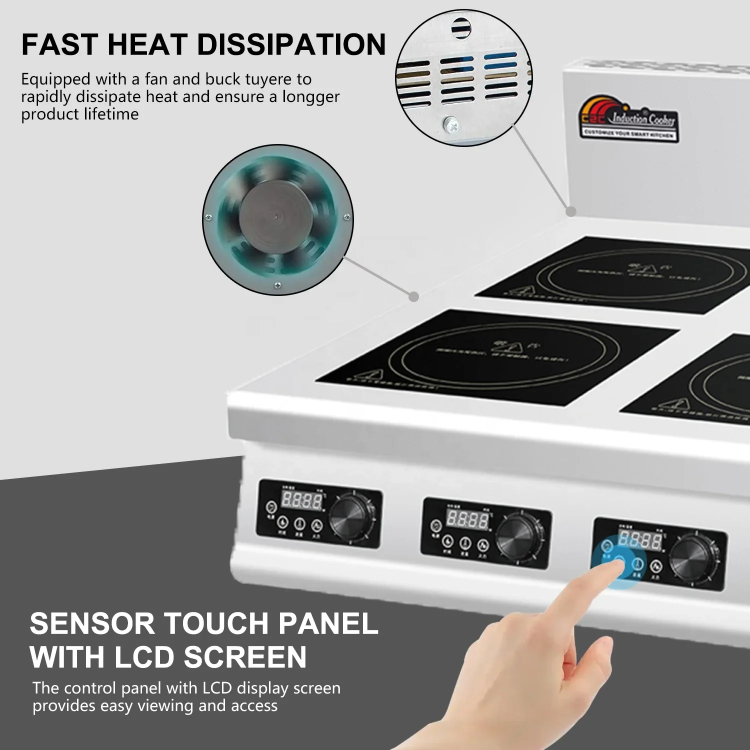 4 Burner Flat Industrial Comme - Commercial Kitchen Induction 리뷰 및 가격