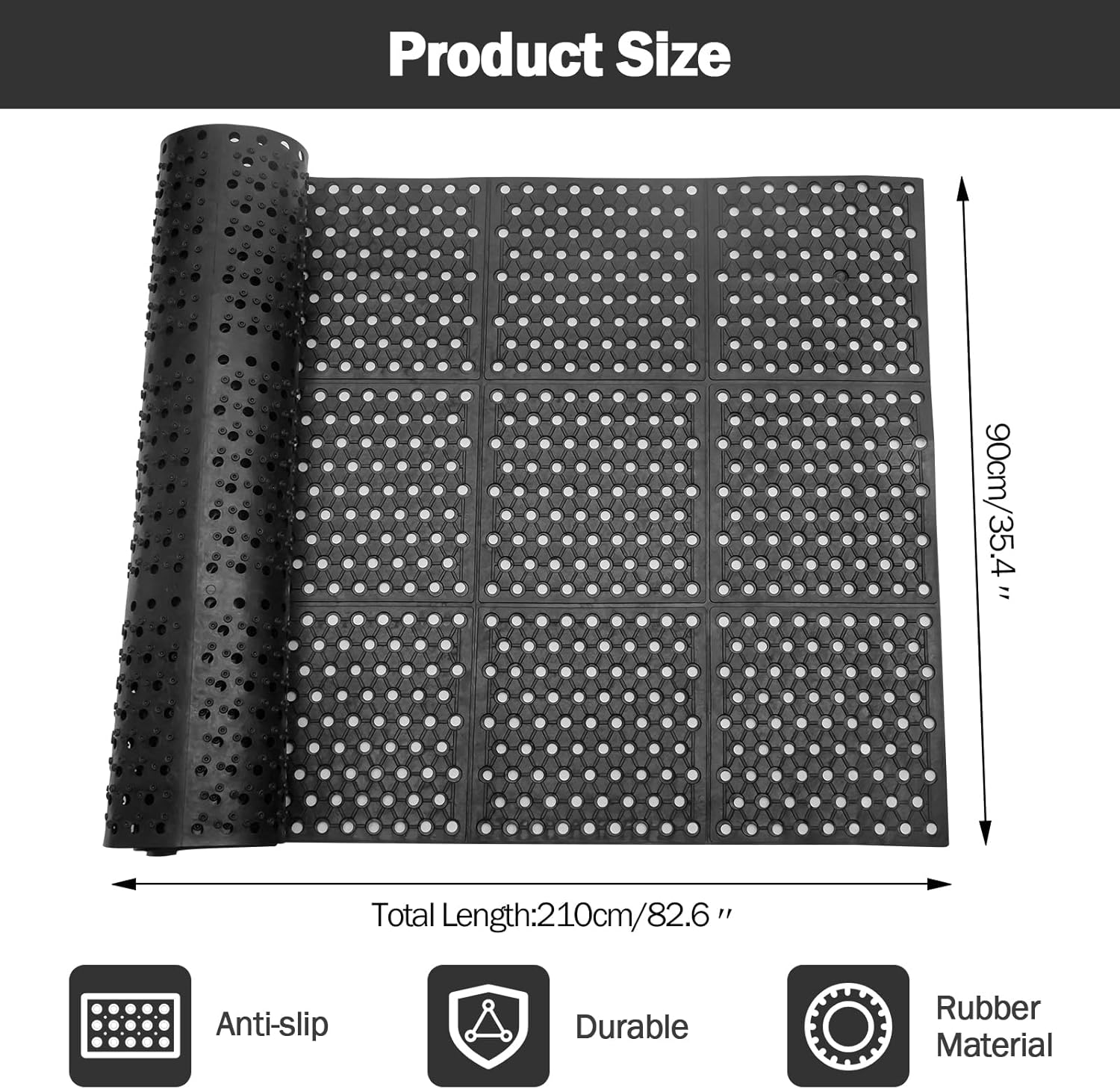 Anti-Fatigue Drainage Rubber M - Commercial Kitchen Mats Anti Fatigue 리뷰 및 가격