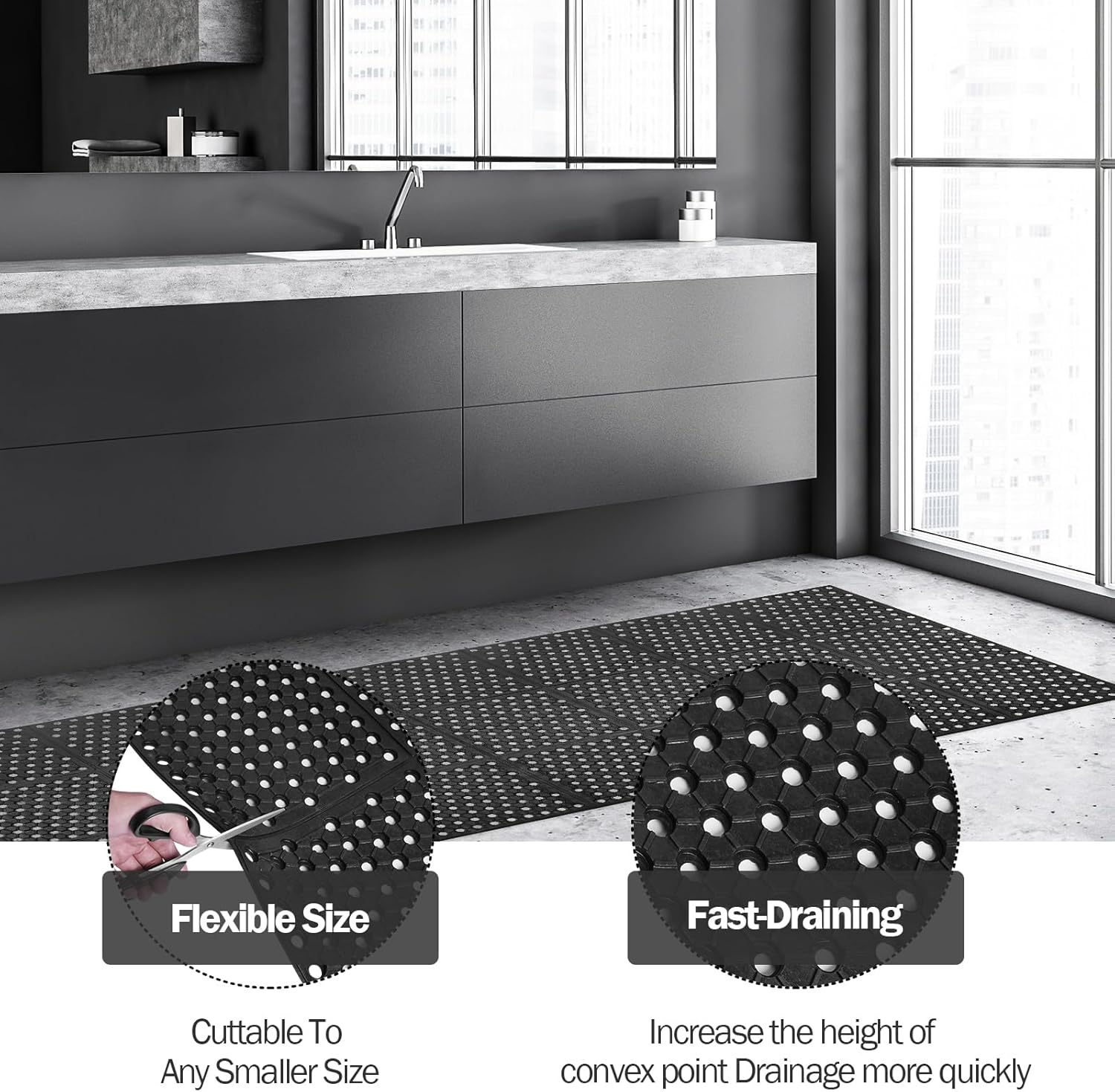 Anti-Fatigue Drainage Rubber M - Commercial Kitchen Mats Anti Fatigue 리뷰 및 가격