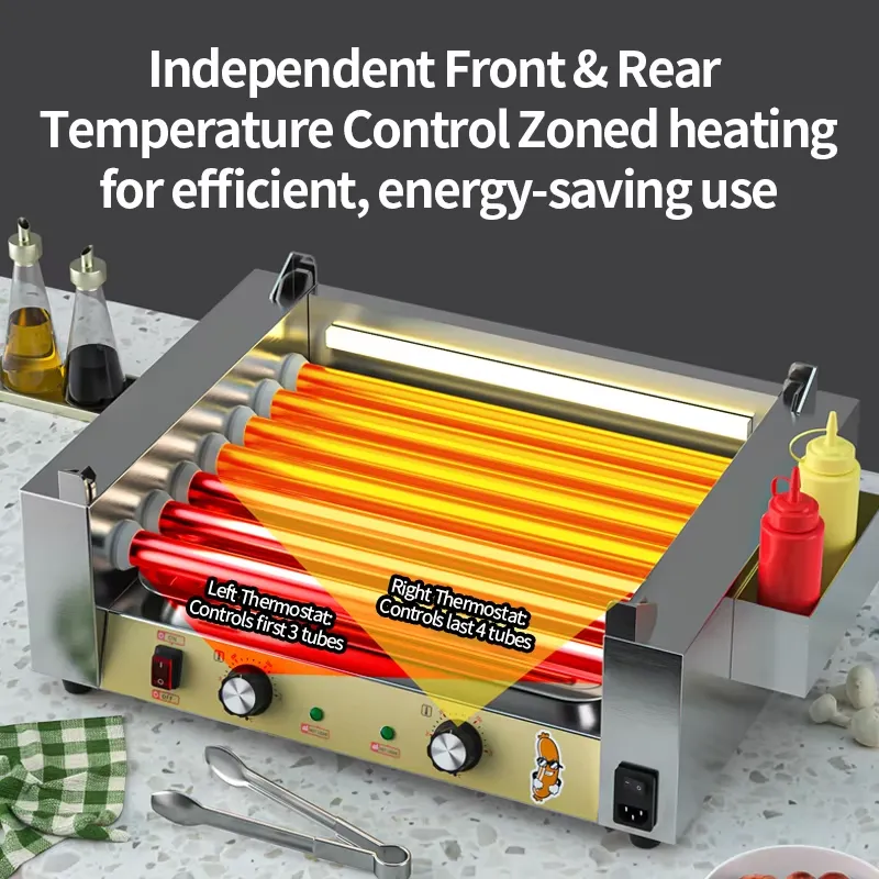 2026 Temp Control BBQ Machine  - Hot Dog Roller Grill review and price
