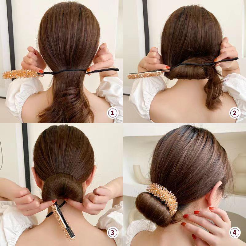 1pc Women Easy Hair Bun Maker  - Donut Making Machine 리뷰 및 가격
