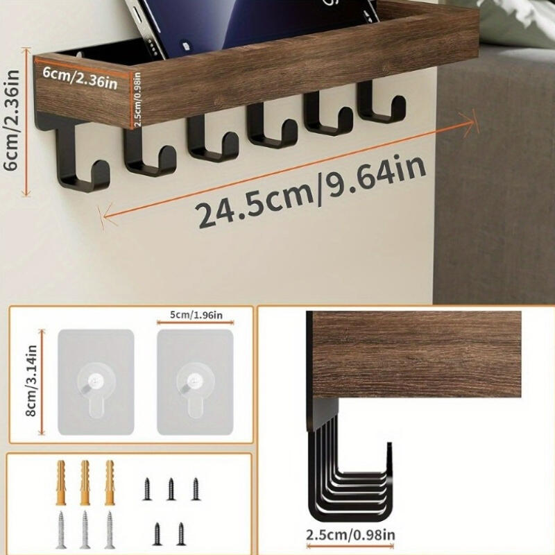 1Pack Modern Wooden Wall Mount - Commercial Kitchen Rack review and price