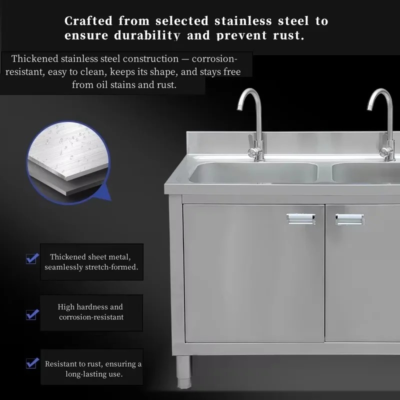 Commercial Stainless Steel Sin - Commercial Kitchen Double Sink review and price