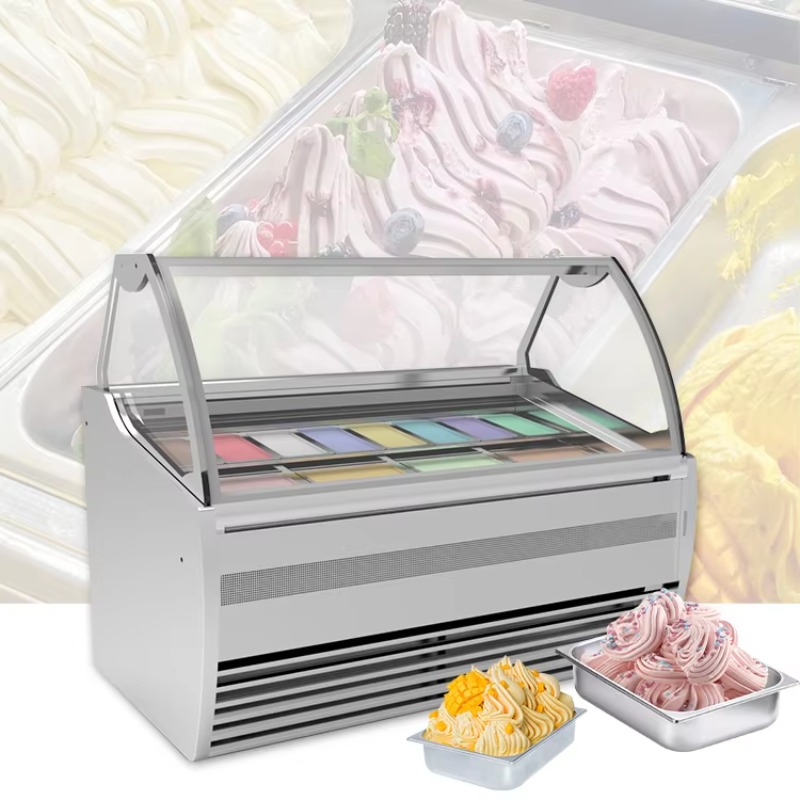Hot Sale Ice Cream Display Fre - Refrigerated Display Case review and price