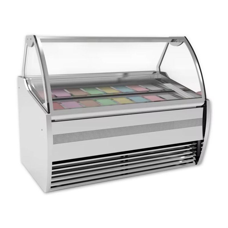 Hot Sale Ice Cream Display Fre - Refrigerated Display Case review and price