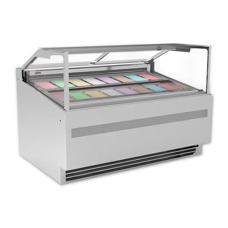 Hot Sale Ice Cream Display Fre - Refrigerated Display Case review and price