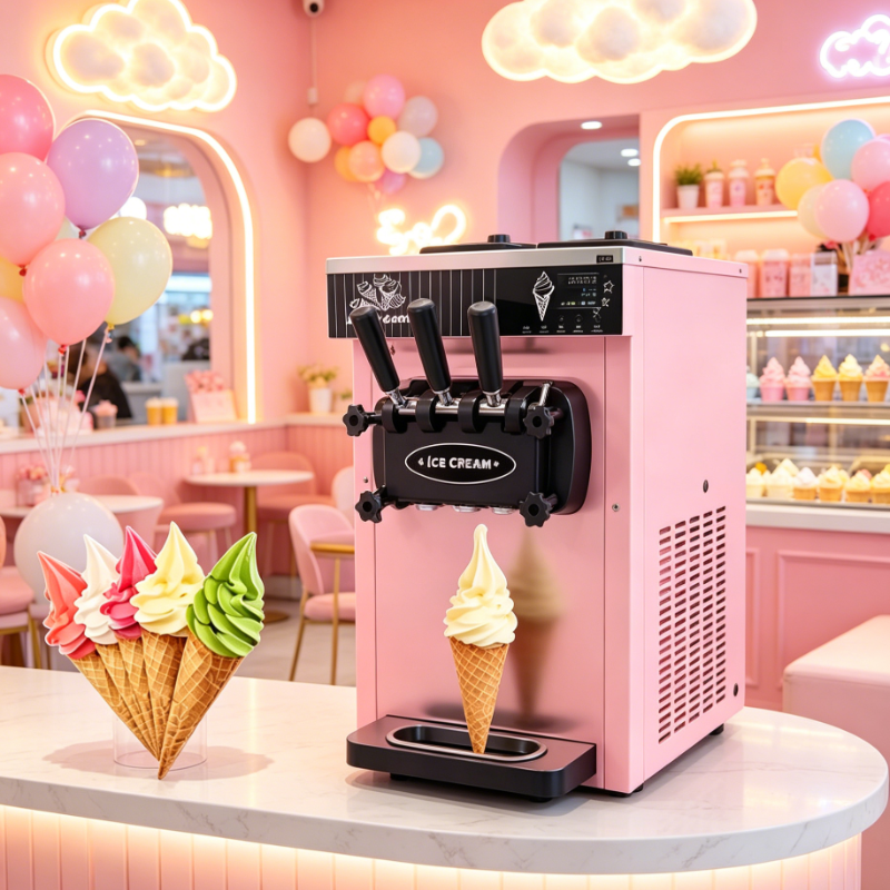 Customized Commercial Soft Ser - Soft Serve Ice Cream Machine review and price