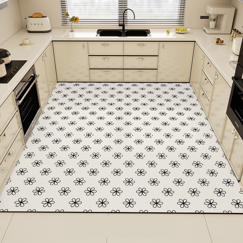 Black Kitchen Rug Pvc Waterpro - Commercial Kitchen Mats Anti Fatigue 리뷰 및 가격