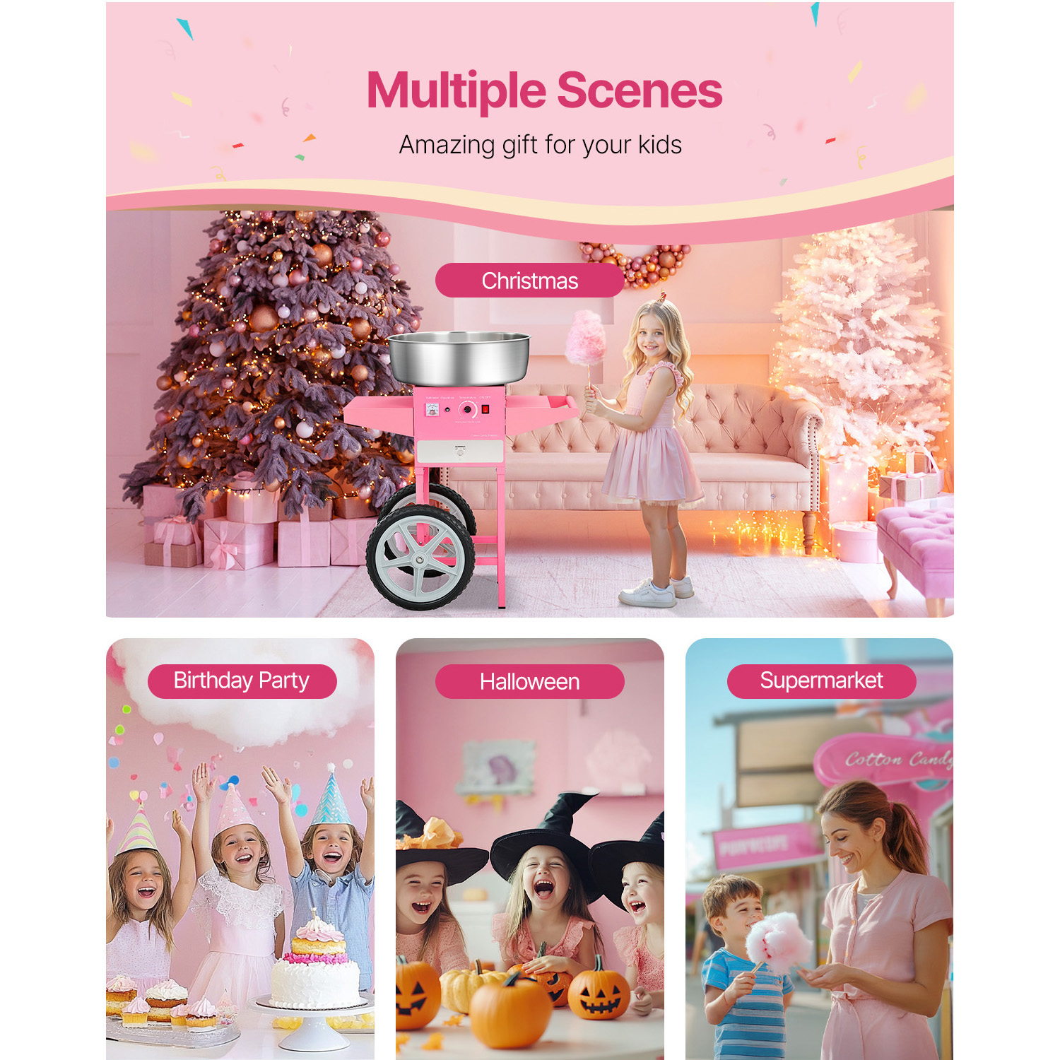 SucceBuy Electric Cotton Candy - Candy Floss Machine Commercial review and price