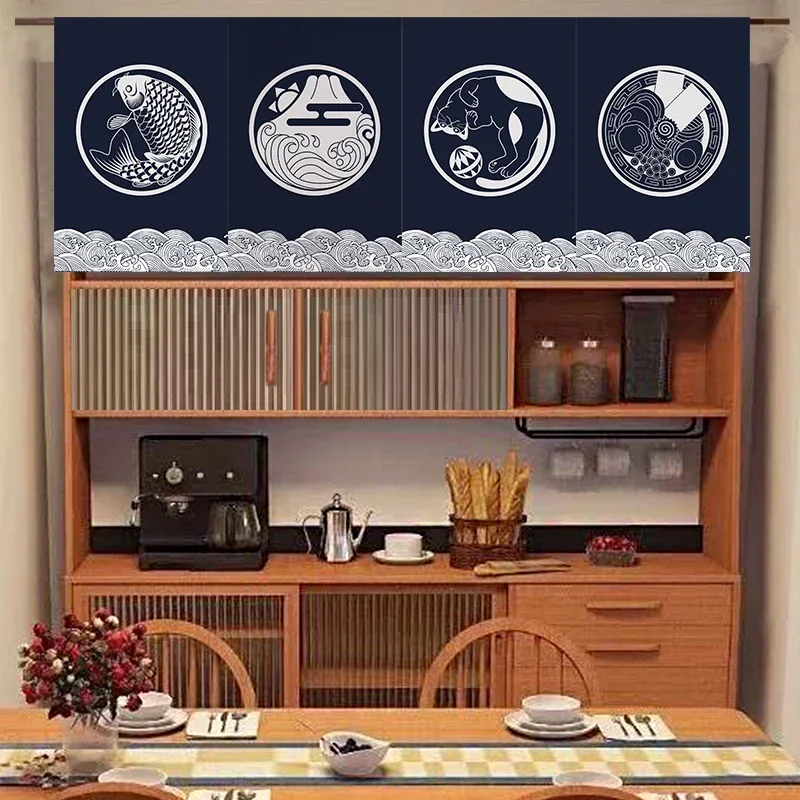 Japanese Short Curtain Decorat - Commercial Kitchen Japanese review and price