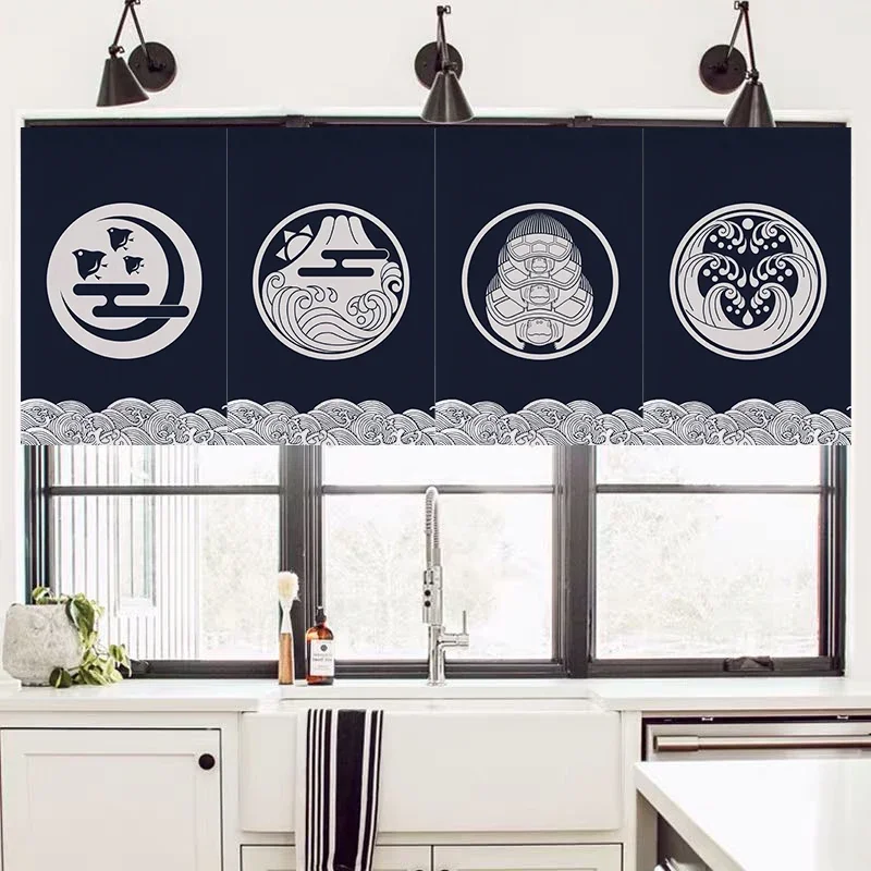 Japanese Short Curtain Decorat - Commercial Kitchen Japanese review and price