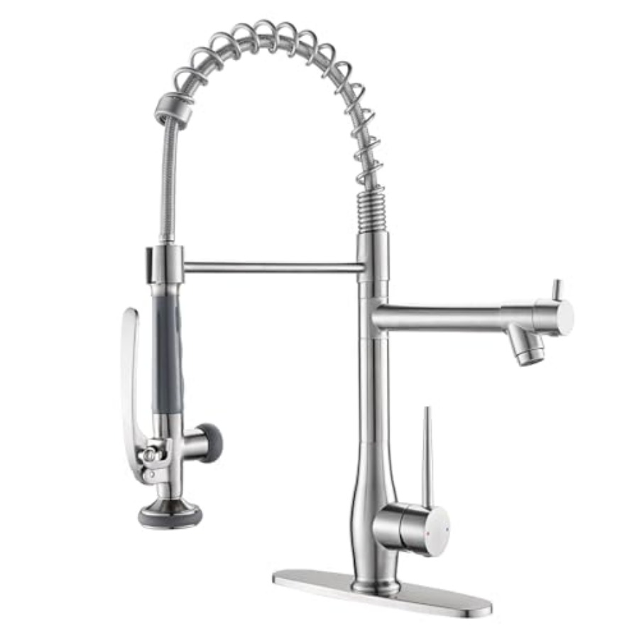 Kitchen Faucet with Pull Down  - Commercial Kitchen Double Sink review and price