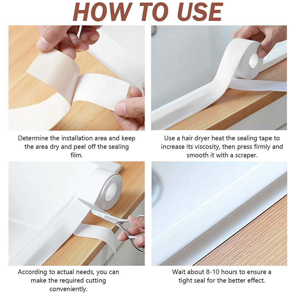 3.2M Bath Caulk Tape Self Adhe - Commercial Kitchen Wall 리뷰 및 가격
