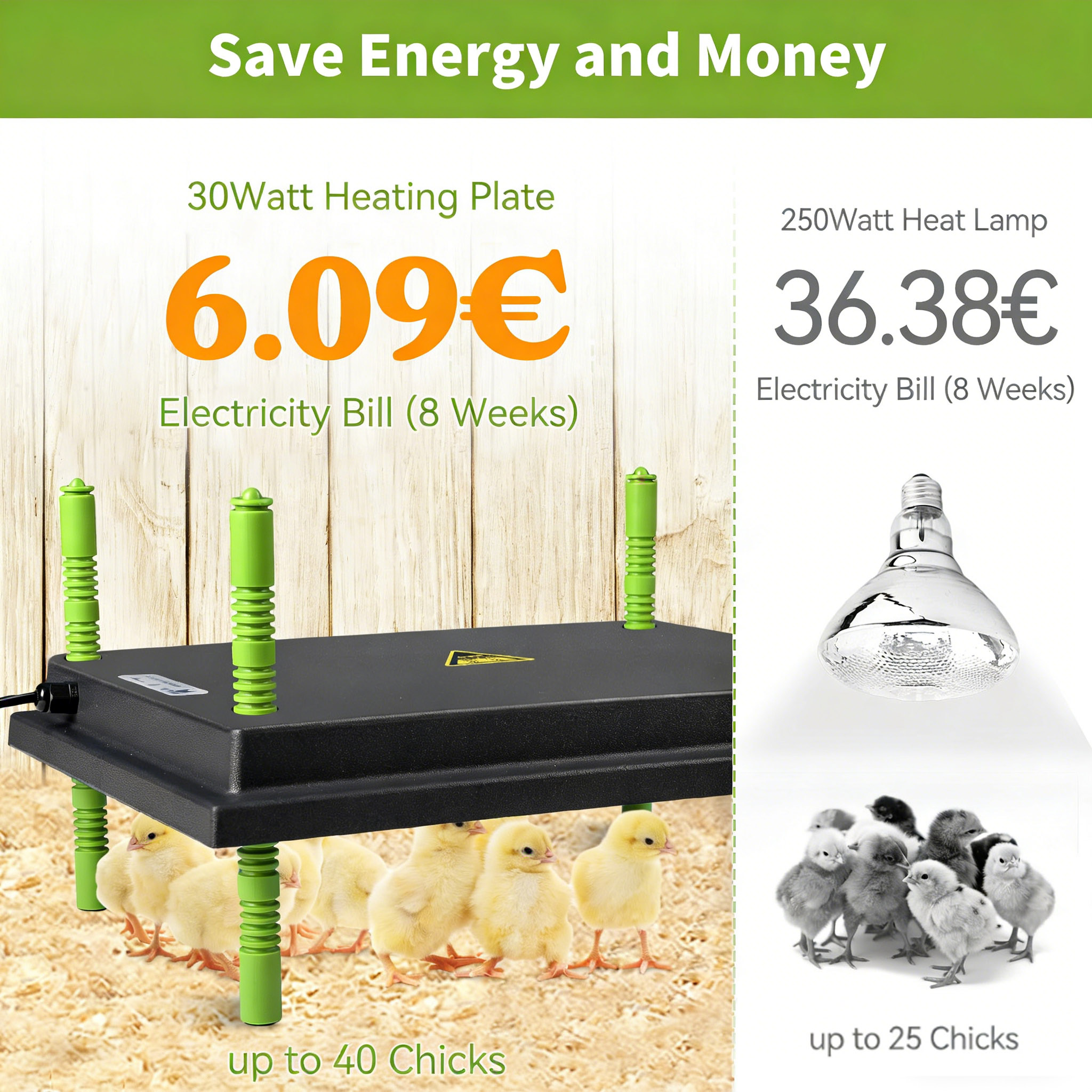 30x40cm Chick Brooder Heating  - Hot Dog Roller Grill review and price