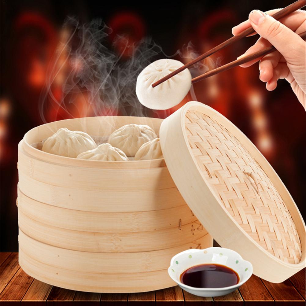 Bamboo Steamer Home Wooden Bam - Commercial Kitchen Steamer 리뷰 및 가격