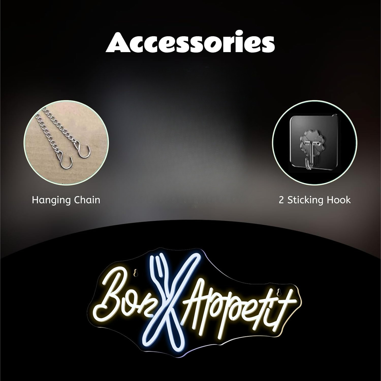 Bon Appétit Neon Sign Good App - Commercial Kitchen Ideas review and price
