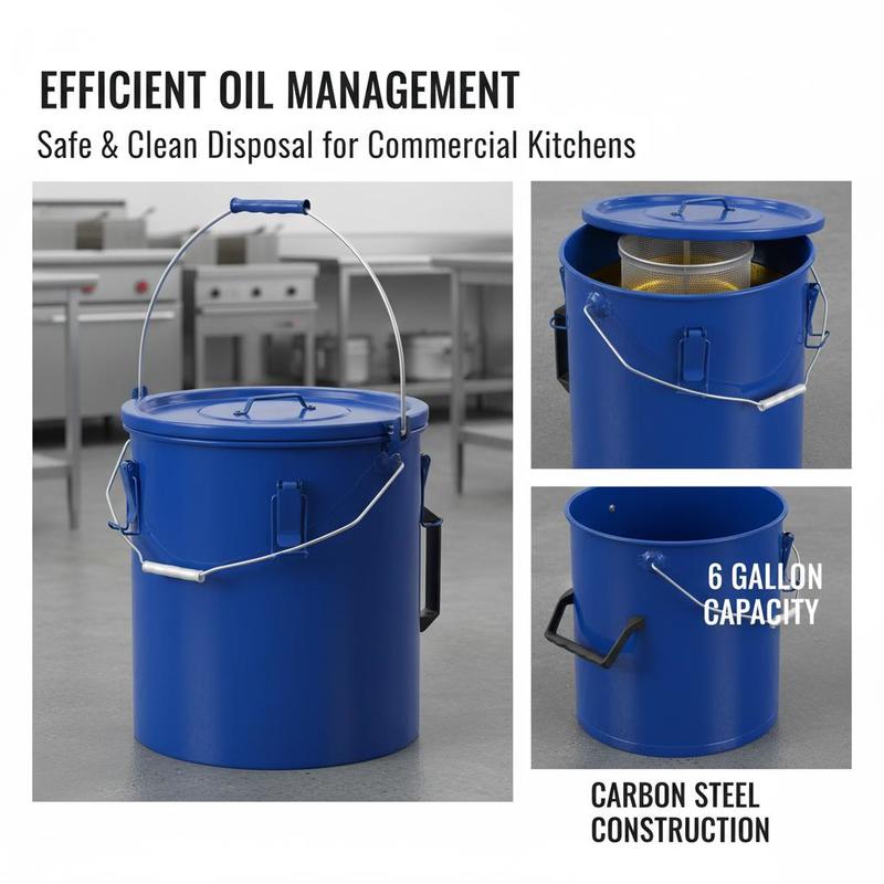 Carbon Steel Oil Storage Pail  - Commercial Kitchen Oil Filter 리뷰 및 가격