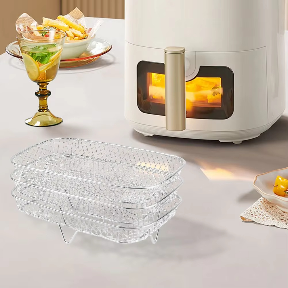1/2/3pcs Air Fryer Rack Stacka - Commercial Kitchen Steamer 리뷰 및 가격