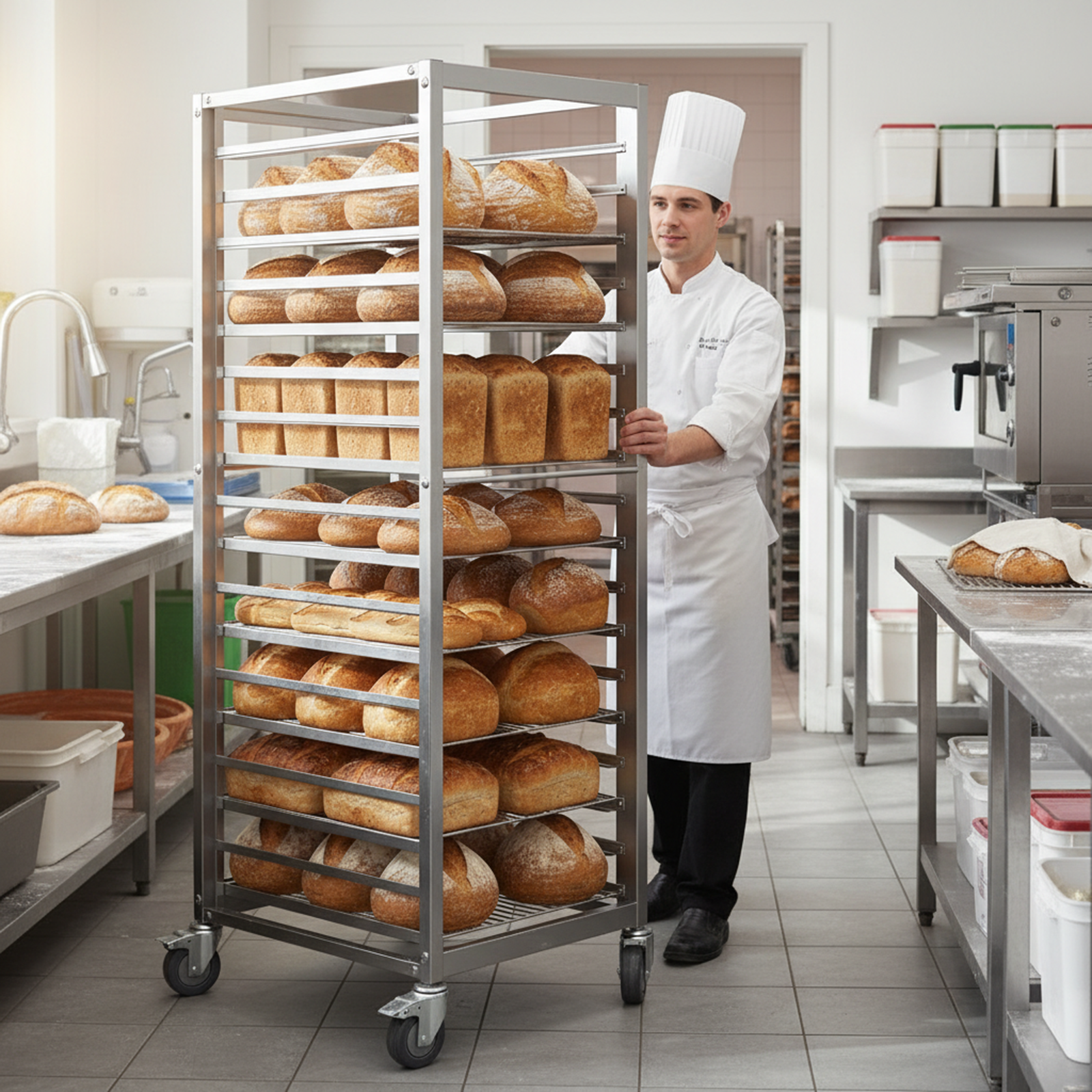 18 Tier Aluminum Commercial Ki - Commercial Kitchen Rack review and price