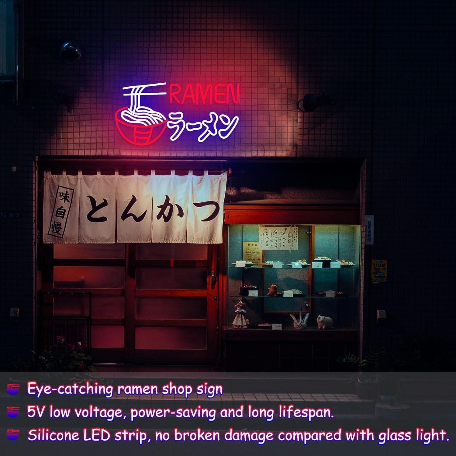 Ramen Neon Sign Japanese Noodl - Commercial Kitchen Japanese review and price