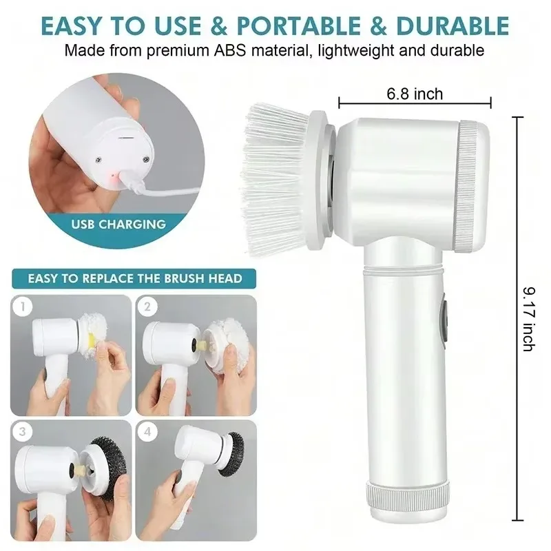 New Cordless Spin Scrubber Ele - Commercial Kitchen Cleaning review and price