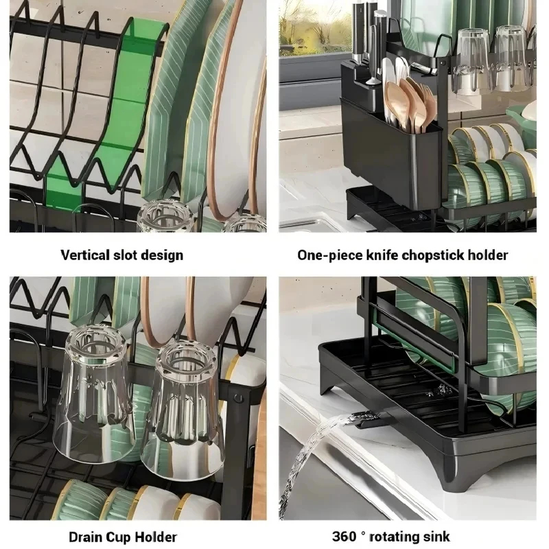 Premium Large Dish Drying Rack - Commercial Kitchen Floor Drain 리뷰 및 가격
