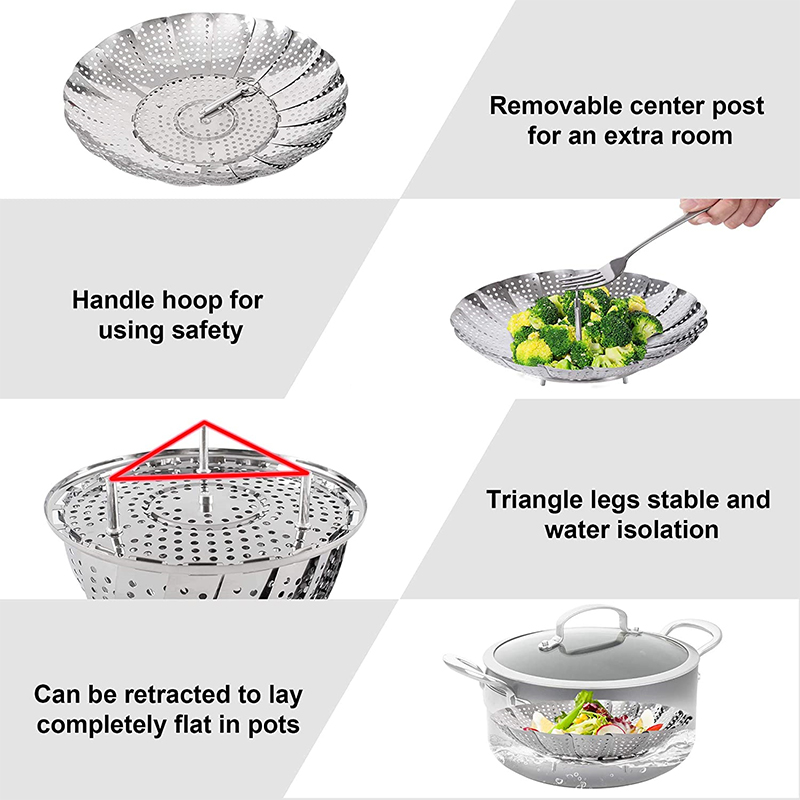 LMETJMA Expandable Stainless S - Commercial Kitchen Steamer 리뷰 및 가격