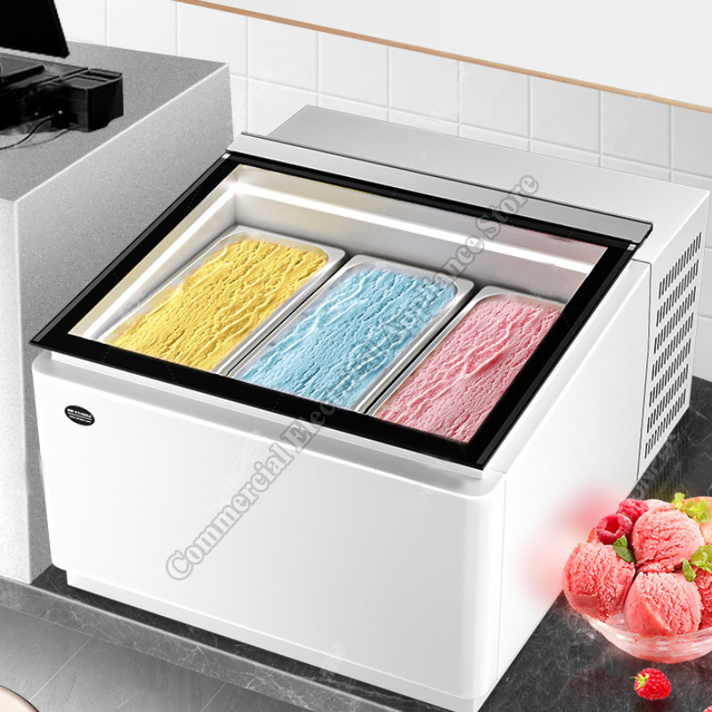 Hard Ice Cream Display Cabinet - Refrigerated Display Case review and price