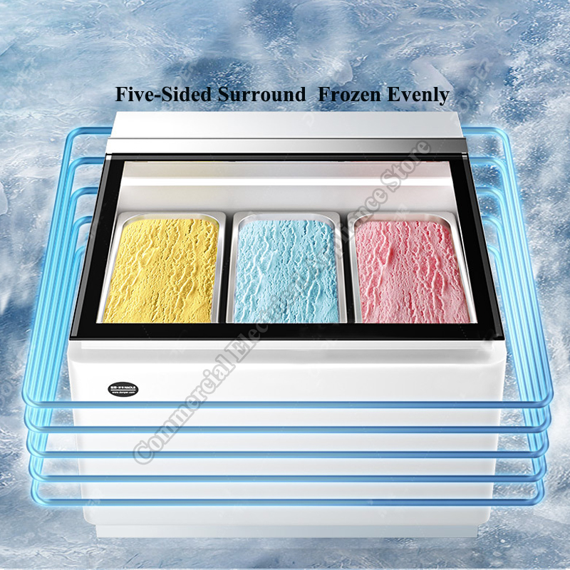 Hard Ice Cream Display Cabinet - Refrigerated Display Case review and price