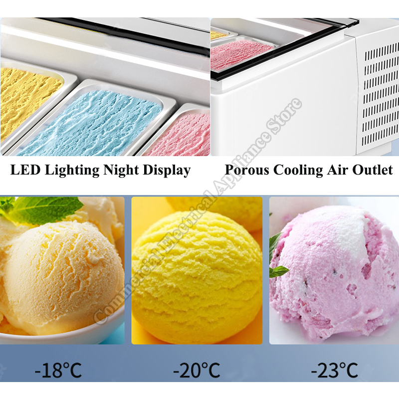 Hard Ice Cream Display Cabinet - Refrigerated Display Case review and price