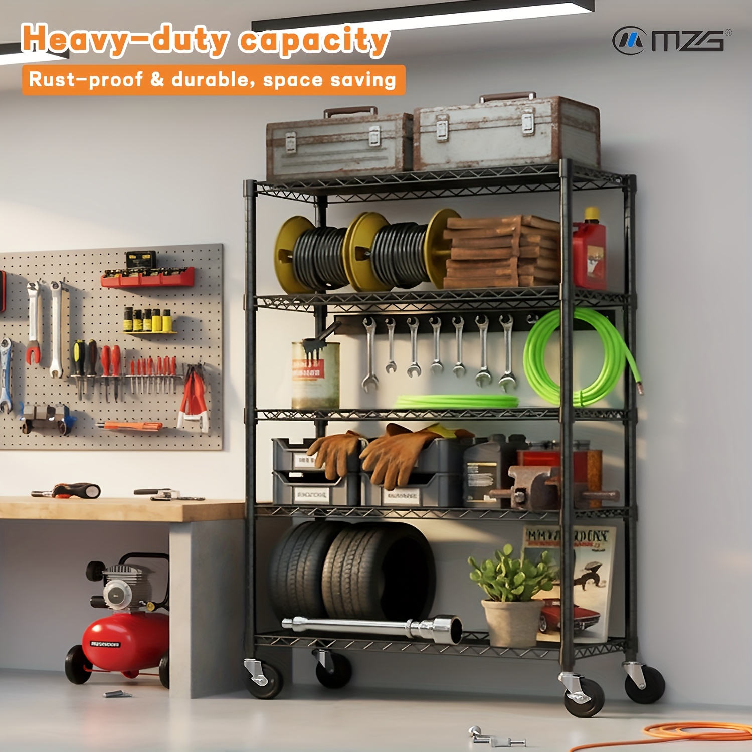 MZG Heavy-Duty Adjustable 5/4  - Commercial Kitchen Rack review and price