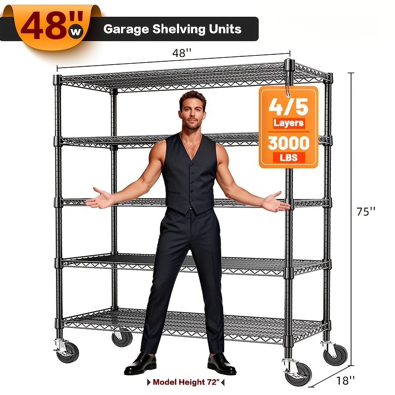 MZG Heavy-Duty Adjustable 5/4  - Commercial Kitchen Rack review and price