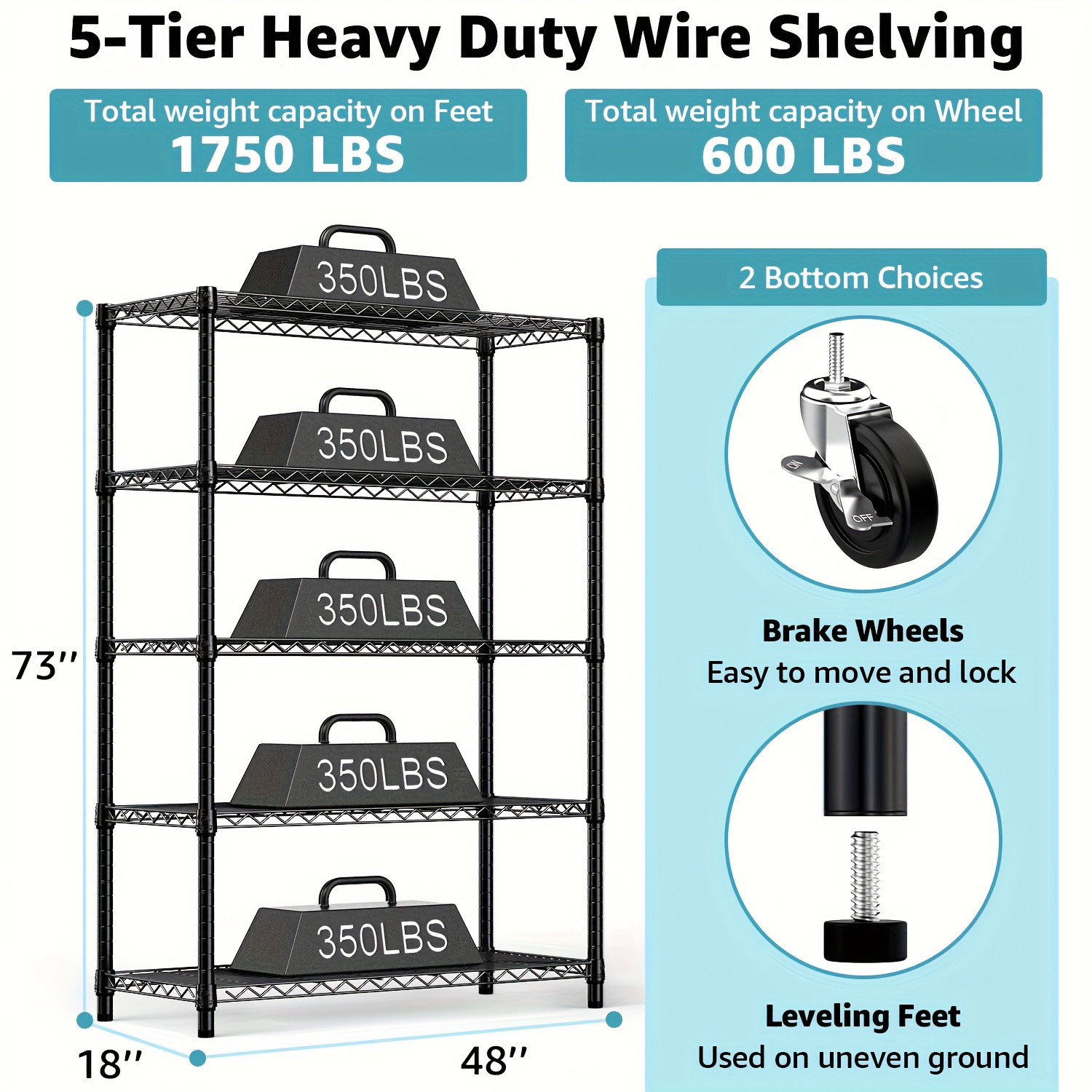 MZG Heavy-Duty Adjustable 5/4  - Commercial Kitchen Rack review and price