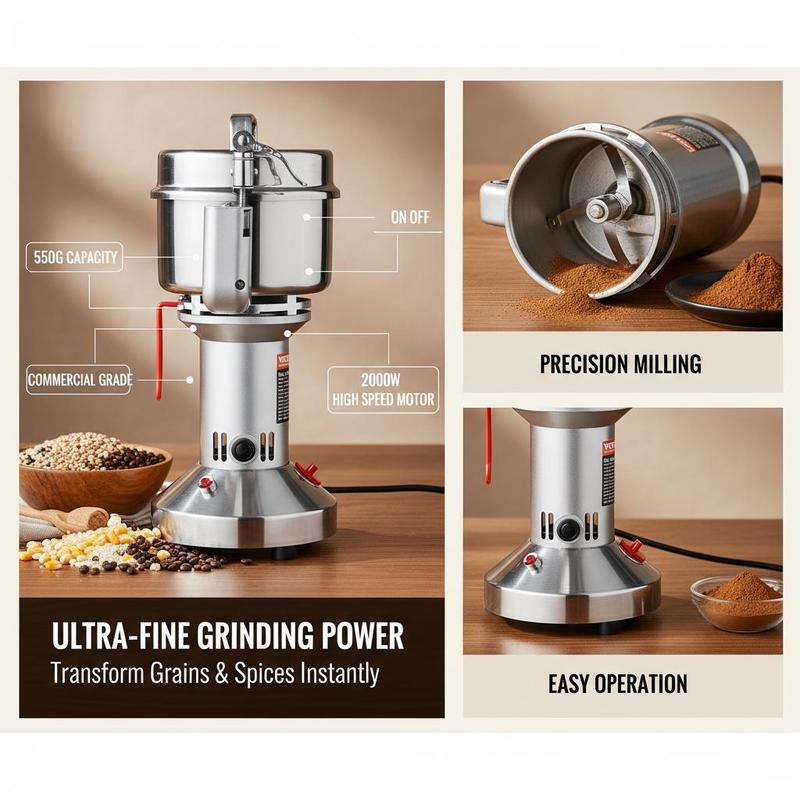 Dry Powder Grinder 550g For Ki - Commercial Kitchen Grinder 리뷰 및 가격