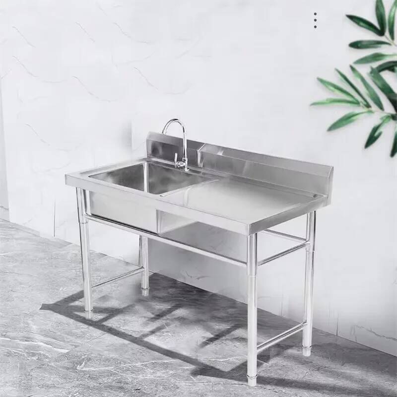 Basin Commercial Integrated St - Commercial Kitchen Double Sink review and price