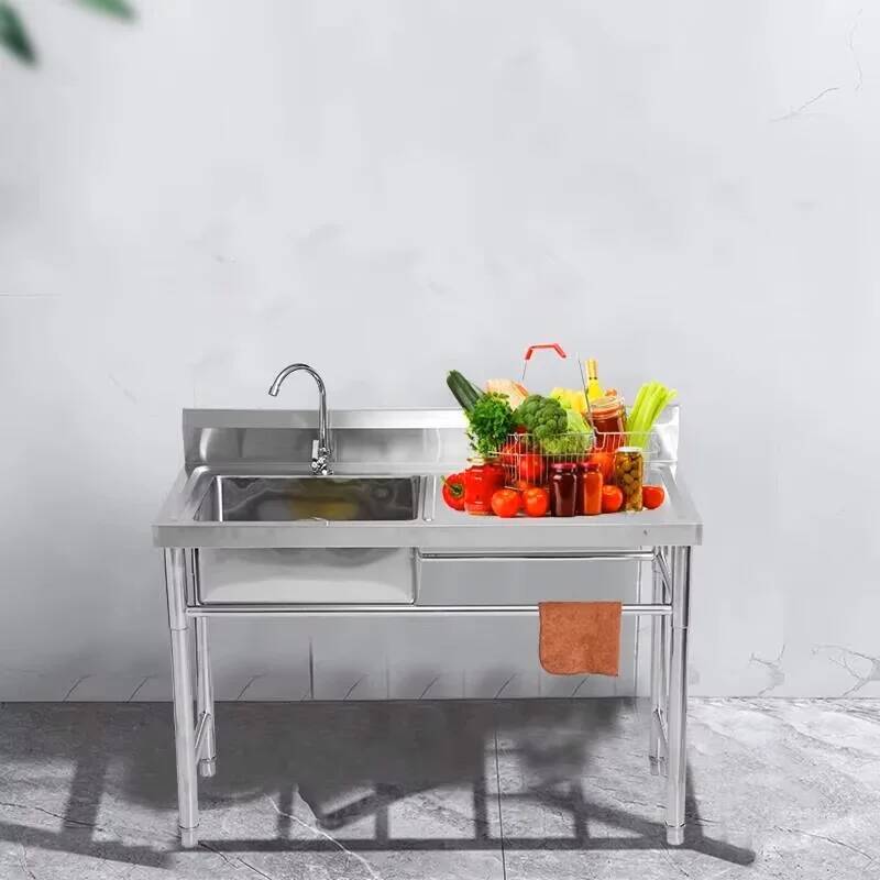 Basin Commercial Integrated St - Commercial Kitchen Double Sink review and price